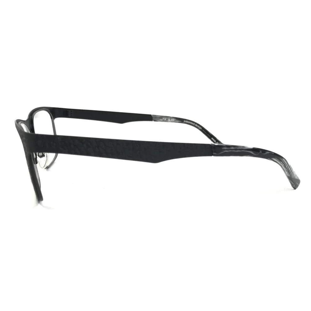 J.F. Rey Eyeglasses Frames JF2599 0000 Matte Black Textured Webbing 53-18-130
